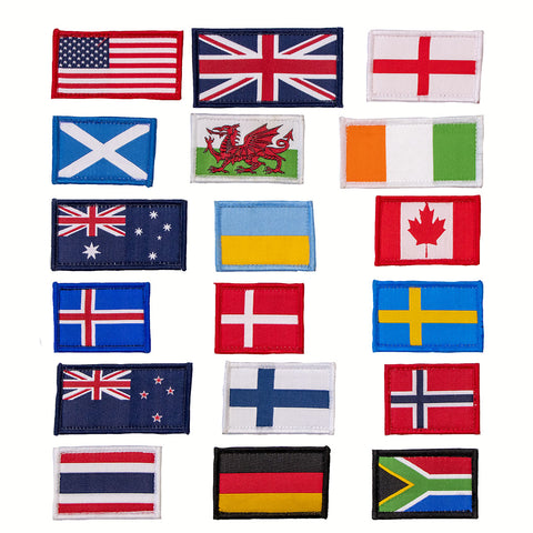 Image of Country Flag Patches