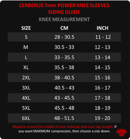 Image of 7mm POWER Knee Sleeves