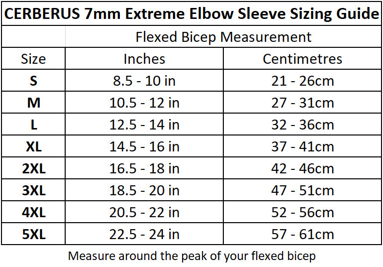 7mm EXTREME Elbow Sleeves