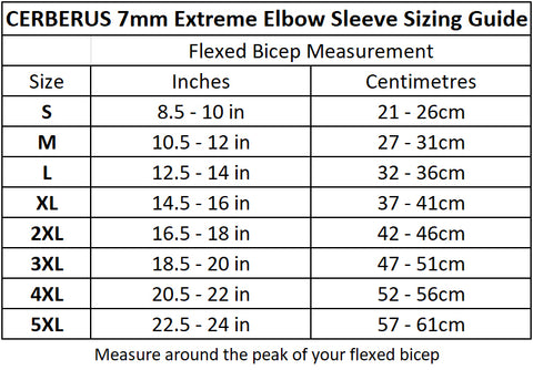 Image of 7mm EXTREME Elbow Sleeves